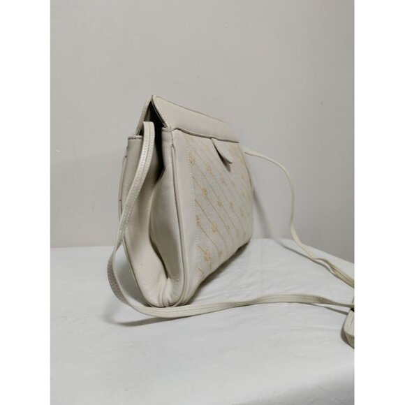 Etienne Aigner Vintage 80s Signature Crossbody Strap Shoulder Clutch Bag White - Picture 6 of 14